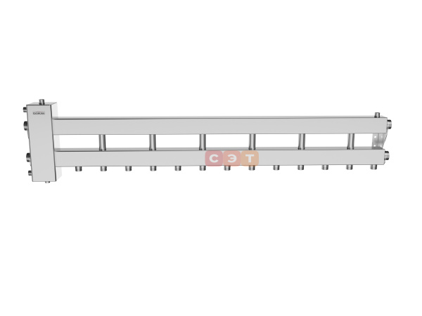 BMSS-150-7D (нерж., до 150 кВт, подкл. котла G 1½″, 6 контуров G 1″, боковой контур G 1½″)